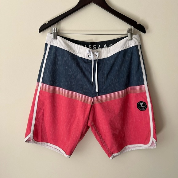 VISSLA Other - Vissla Board Shorts Size 32 Red White Blue